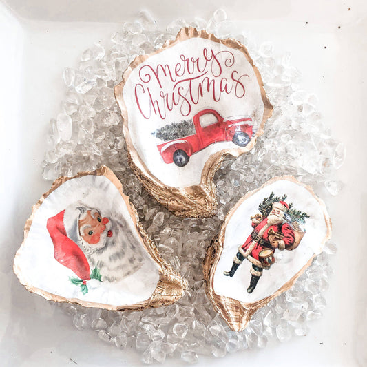Kcrookdesign's Jolly Santa – Oyster Ornament