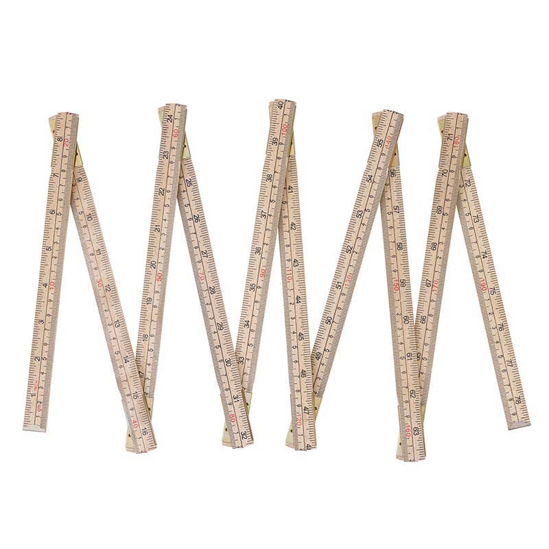 Cole Wheeler Carpenter Folding Wood Ruler