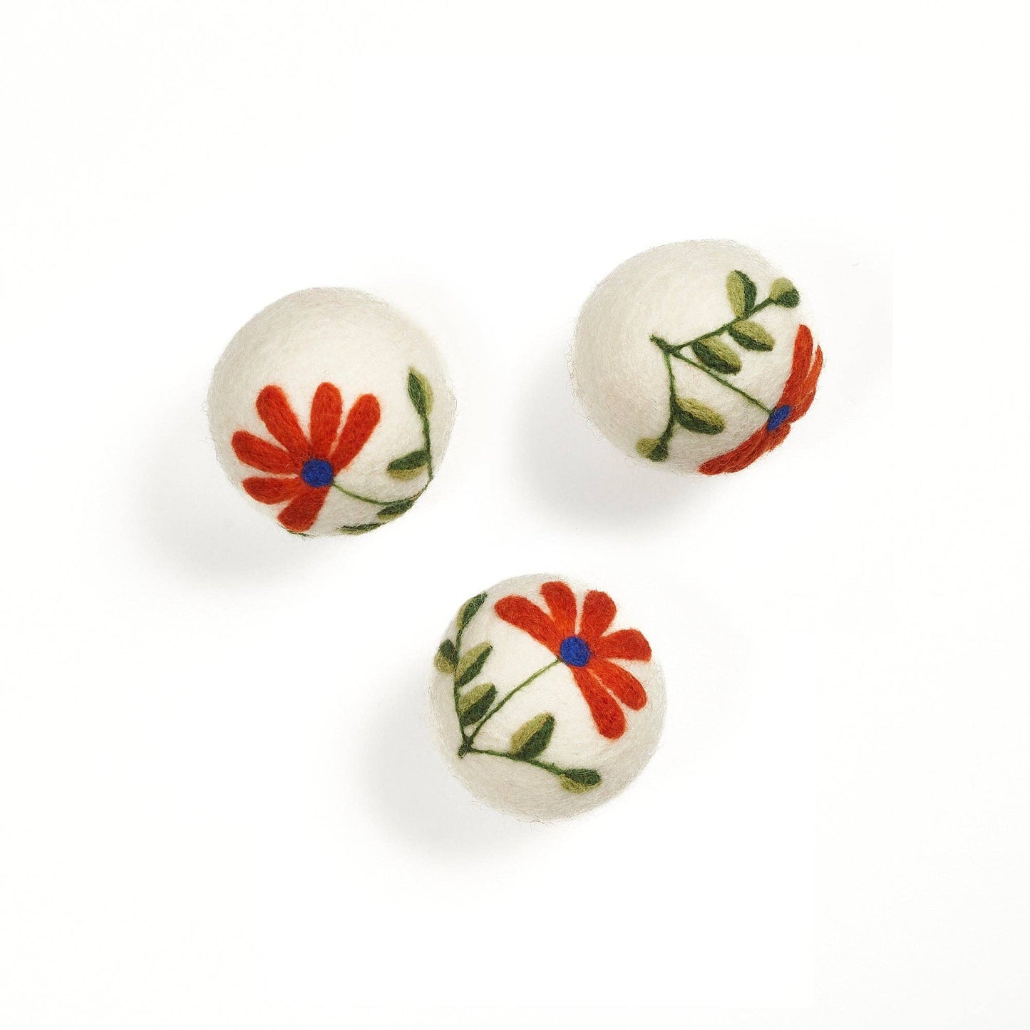 Once Again Home Wool Dryer Balls - Set of 3 Floral