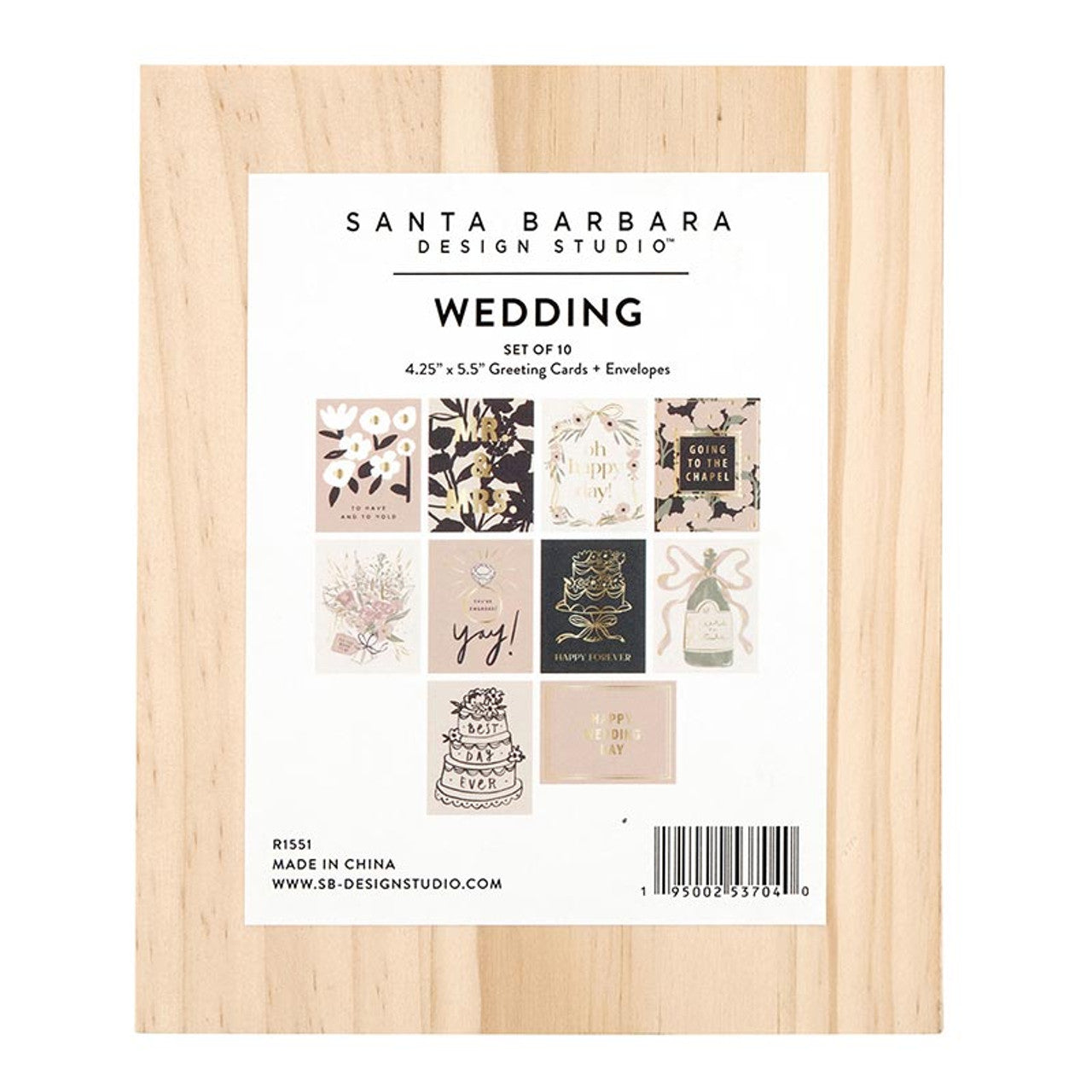 Santa Barbara Wood Box Notes Set