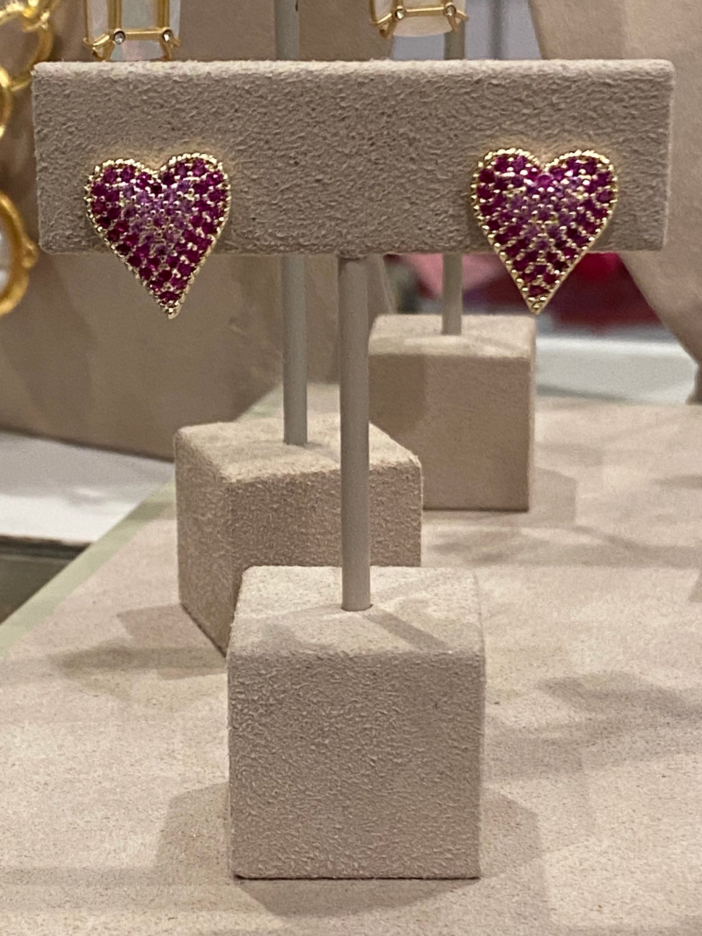 The Velvet Heart Pavé Earrings