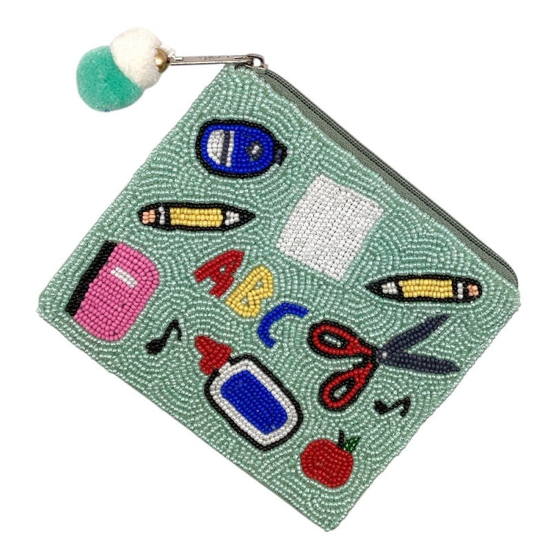 KP Teacher Beaded Coin Bag