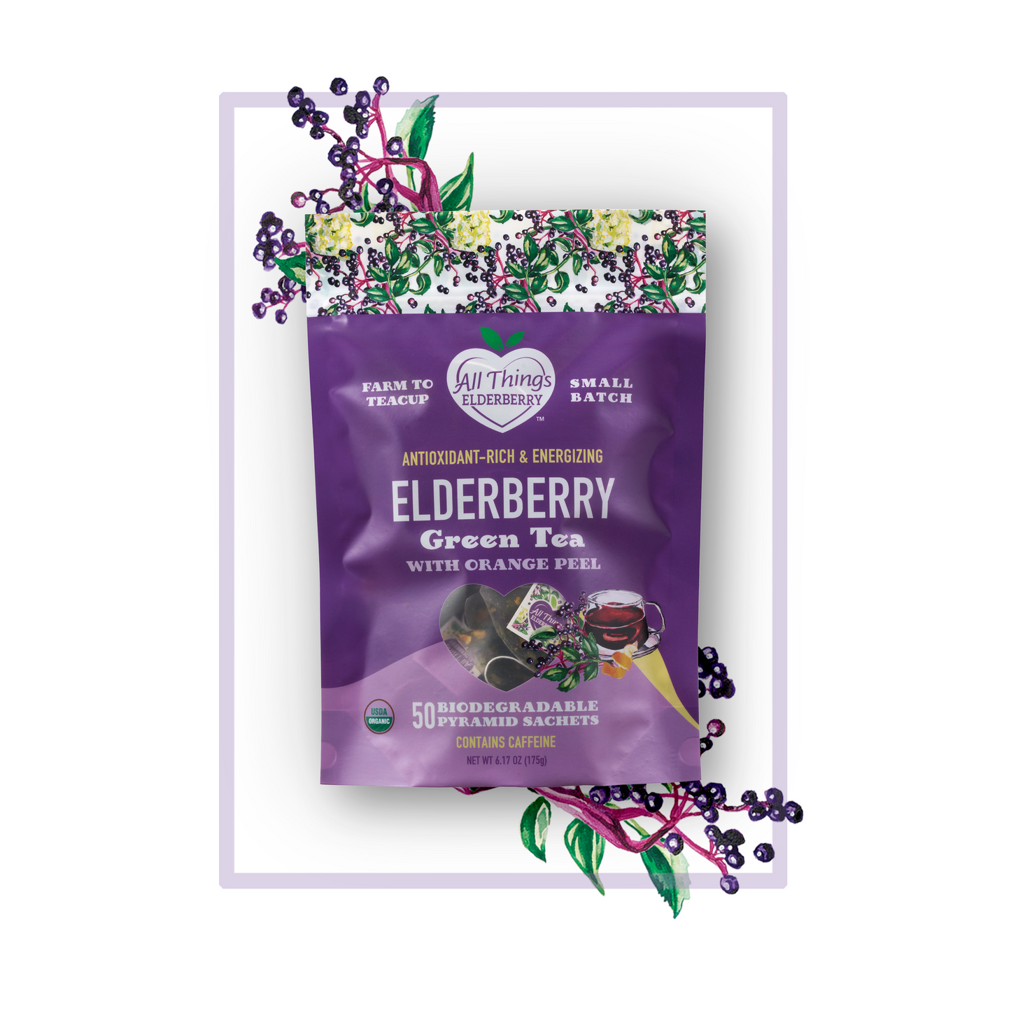 All Things Elderberry - Elderberry Green Tea