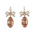 KP Rhinestone Football Fishhook Earrings