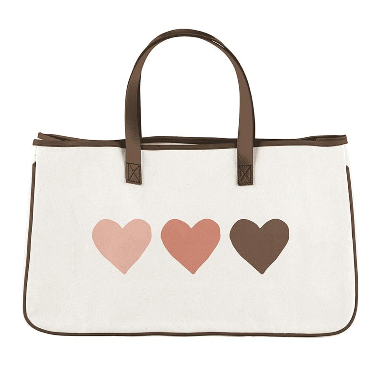 Santa Barbara Canvas Heart Tote