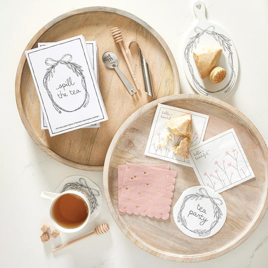 Santa Barbara Scallop Napkins Gold Heart