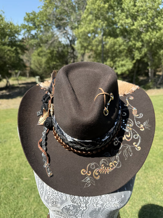 Annie’s Touch Premium Wool Cowgirl Hat - Chocolate Antelope Haven