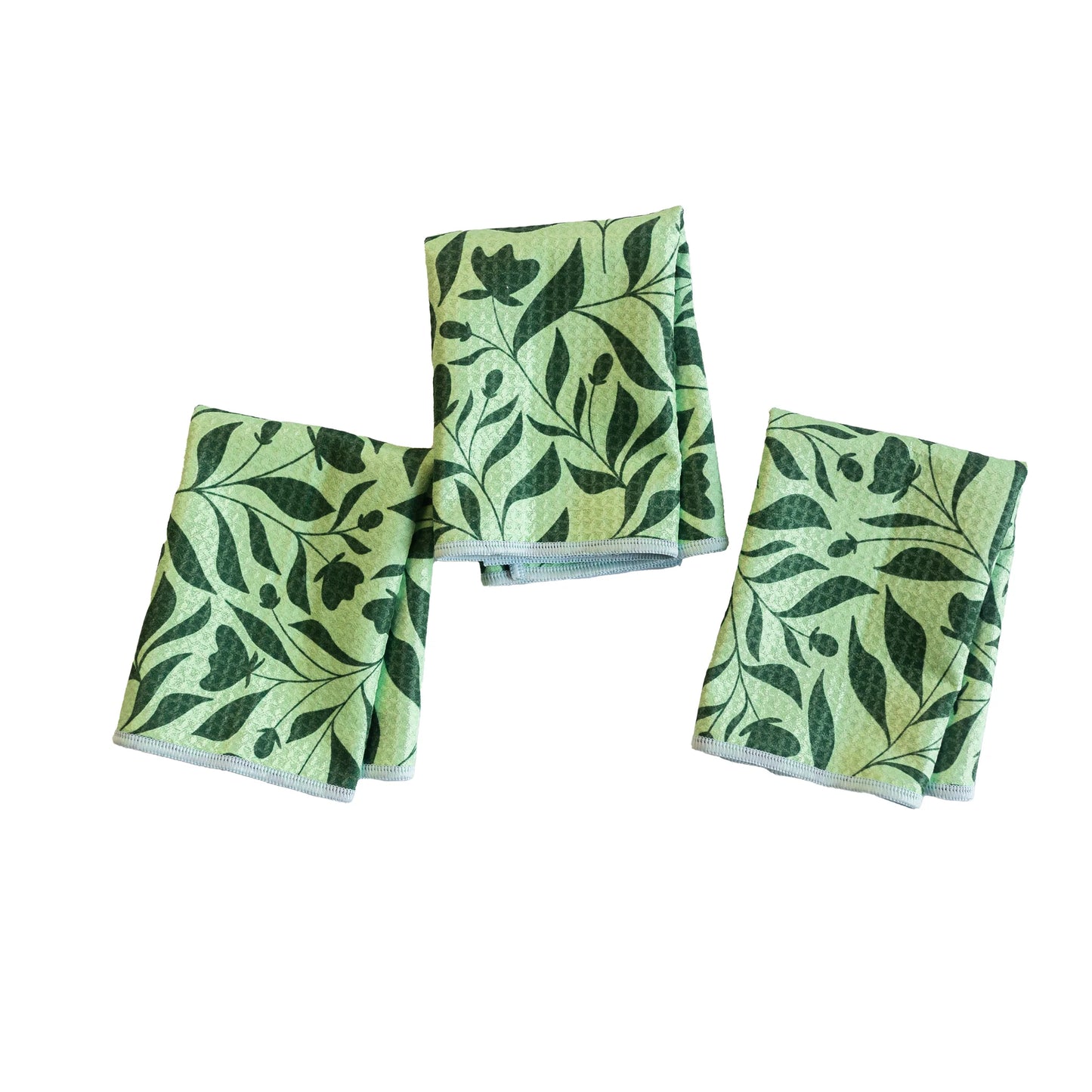 Once Again Home Mighty Mini Towel (Set 3) Reversible First Light Eden Green