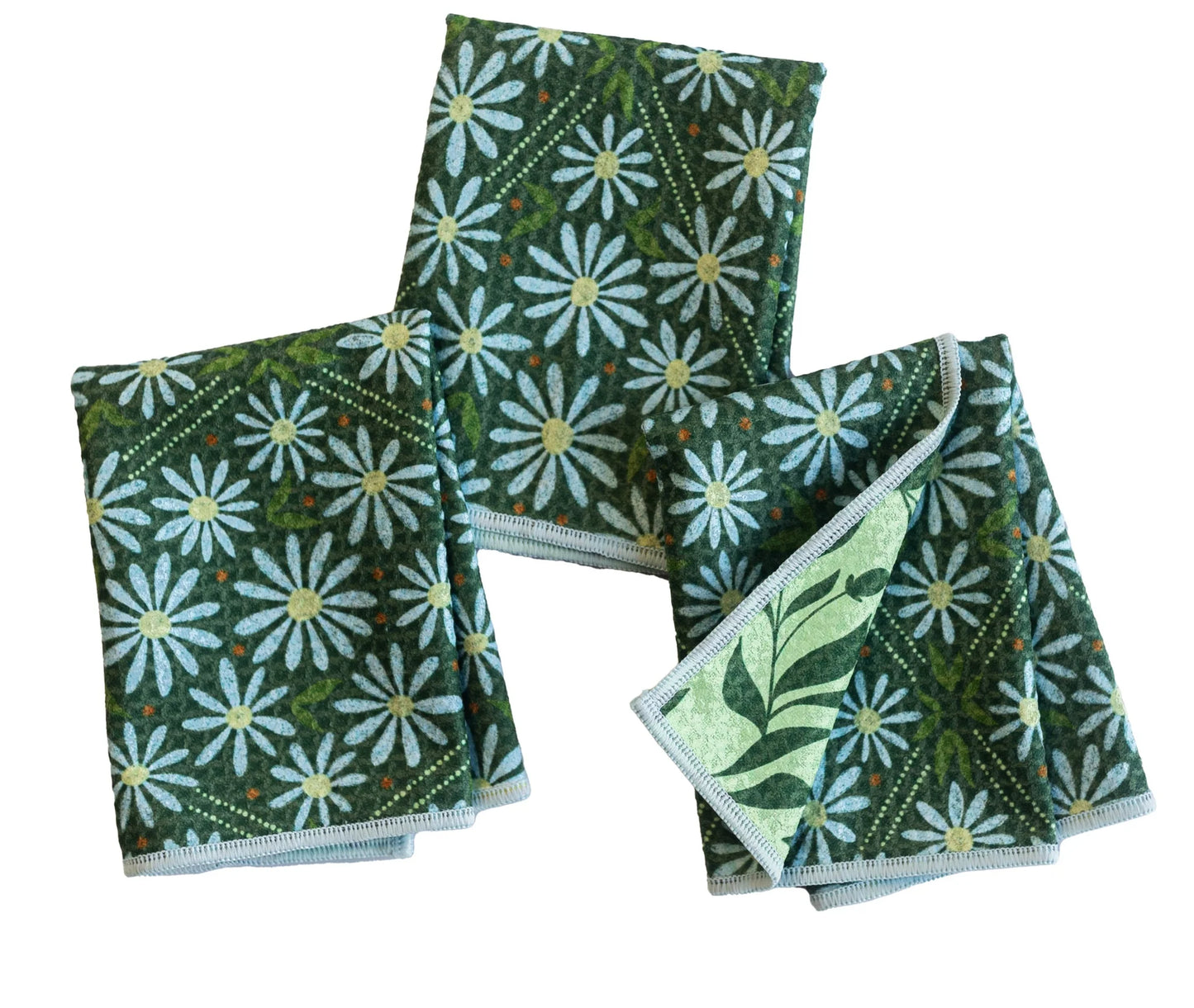 Once Again Home Mighty Mini Towel (Set 3) Reversible First Light Eden Green