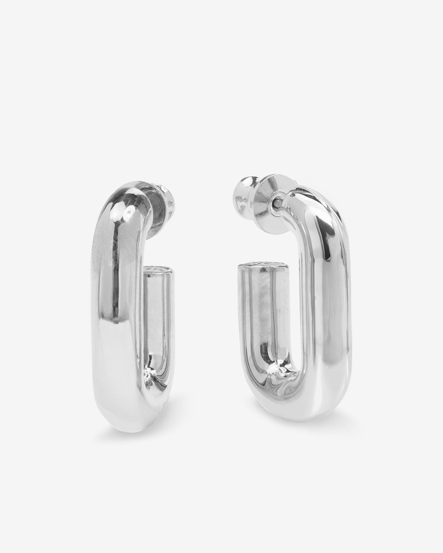 Melinda Maria Lil' Frankie Chain Huggies, Silver