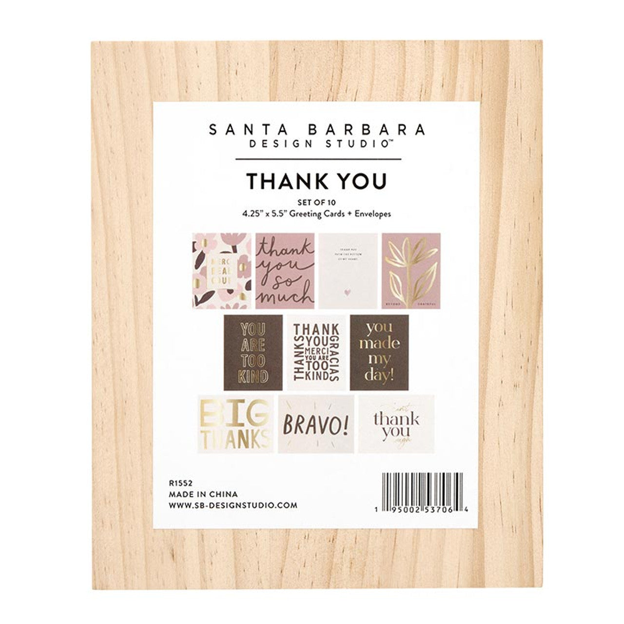Santa Barbara Wood Box Notes Set