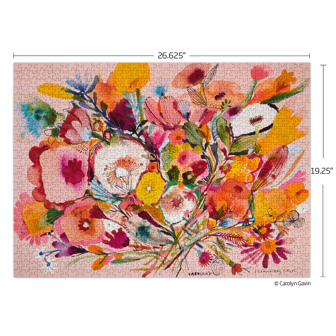 WerkShoppe Strawberry Fields | 1000 Piece Jigsaw Puzzle