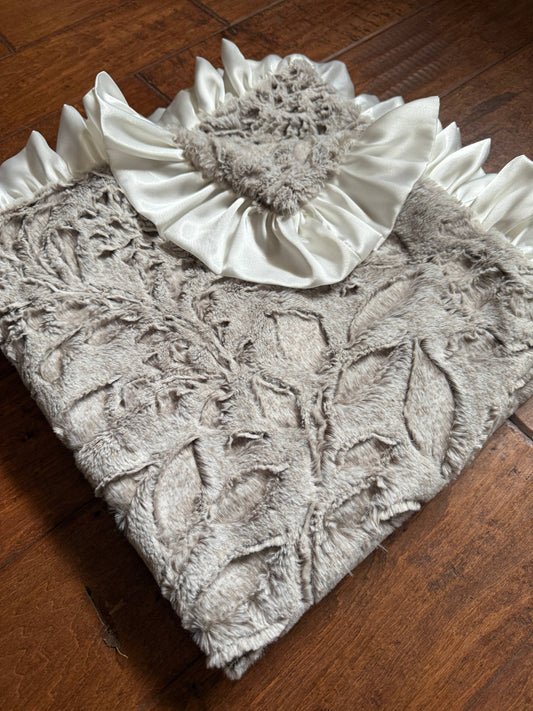 Cuddle Couture Embossed Poppy Minky Blanket (Standard Size)