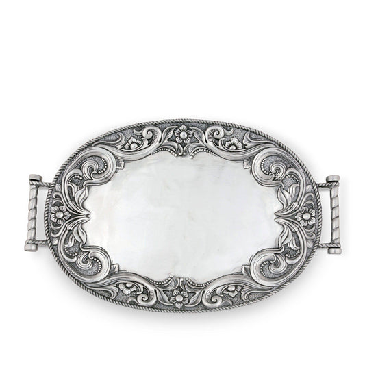 Arthur Court Western Leather Serving Tray