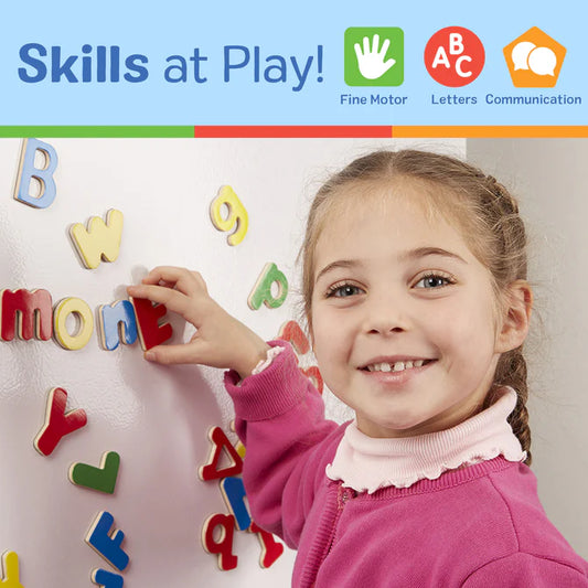 Melissa & Doug Magnetic Wooden Alphabet