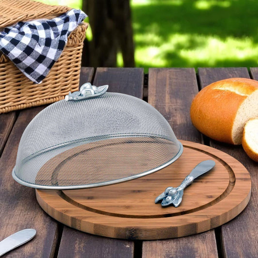 Olive 3 Piece Picnic Cheese Board / Spreader