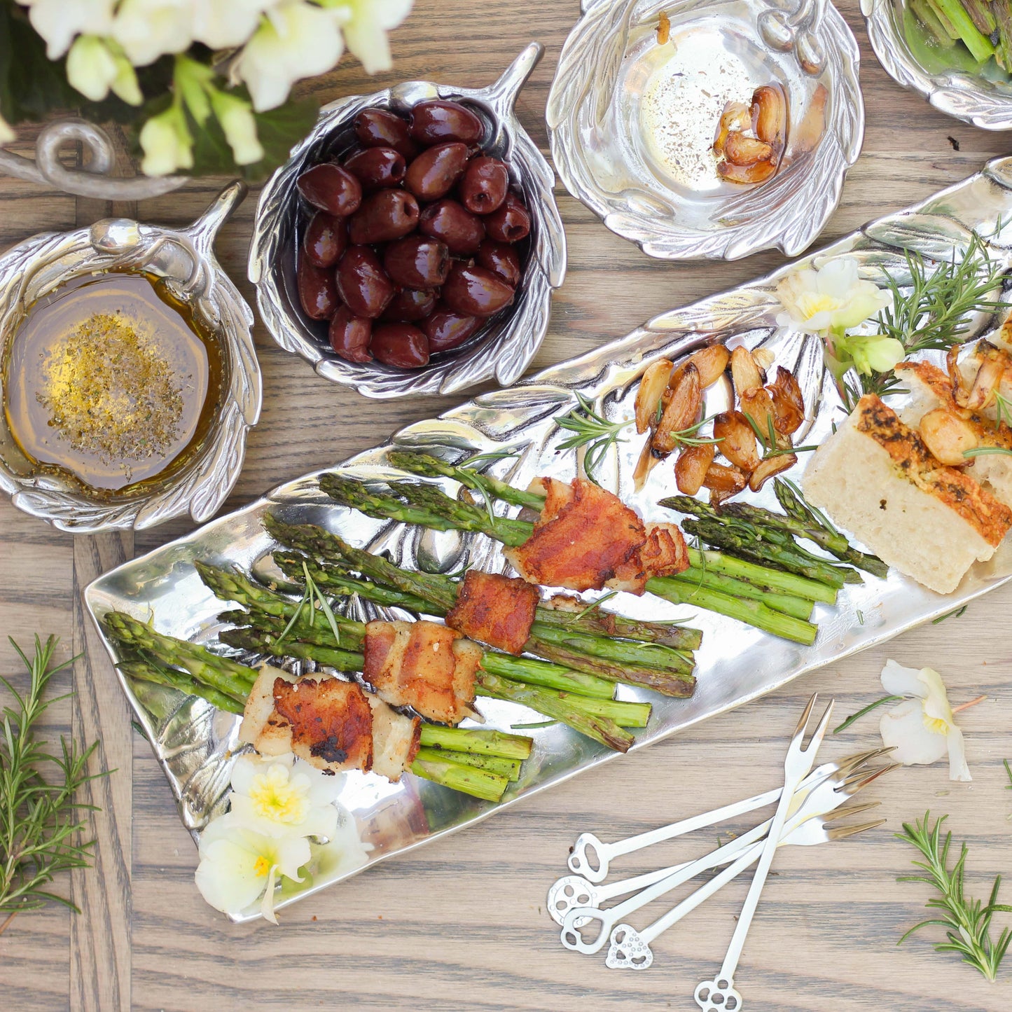 Olive Oblong Tray