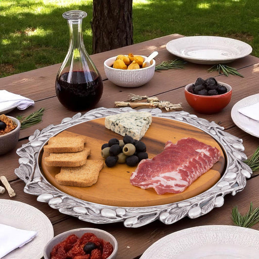 Olive Wood Cheese Set