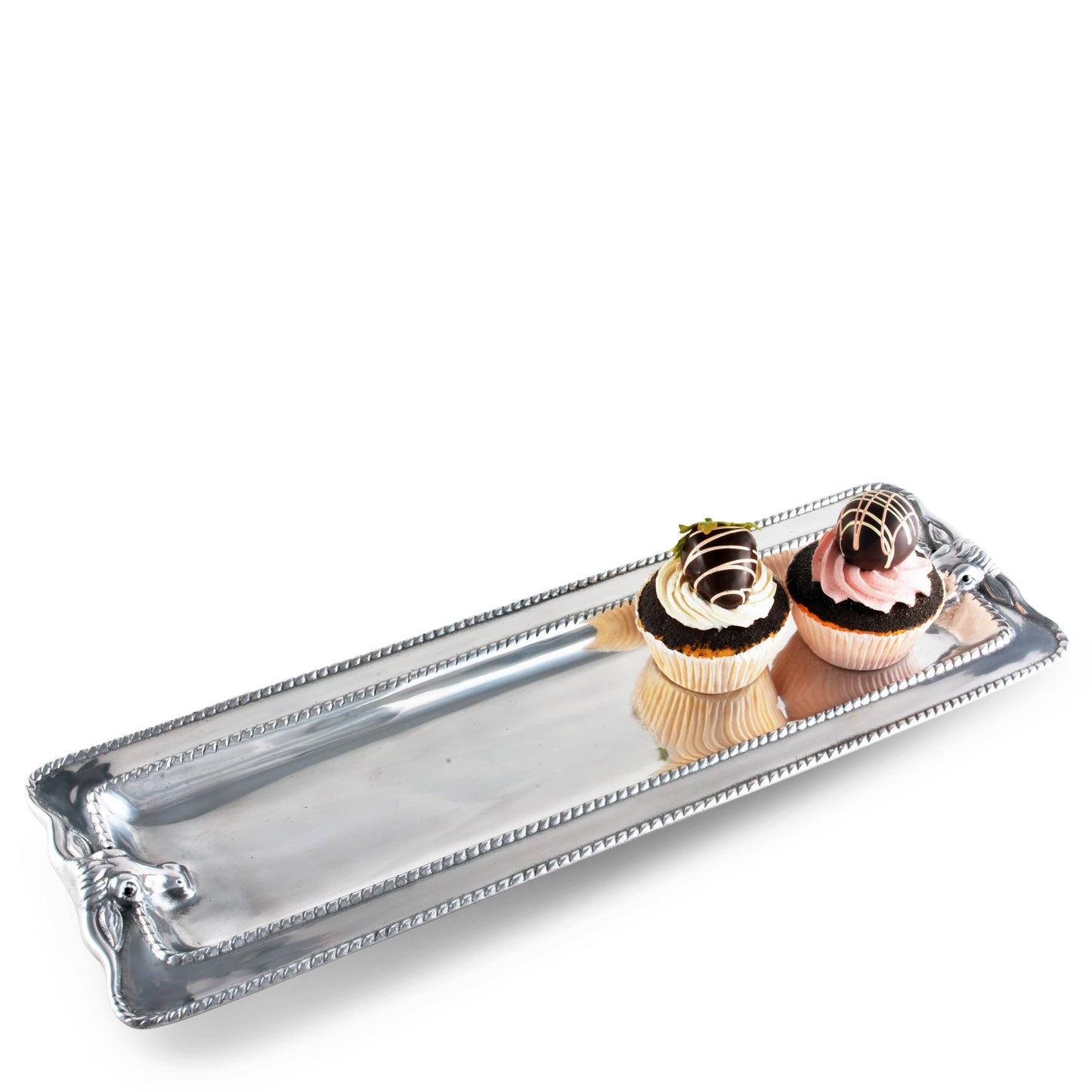 Longhorn with Braid Oblong Tray