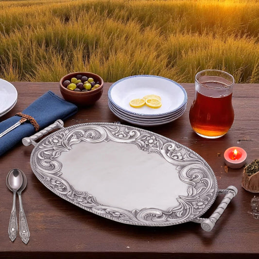 Western Leather Serving Tray