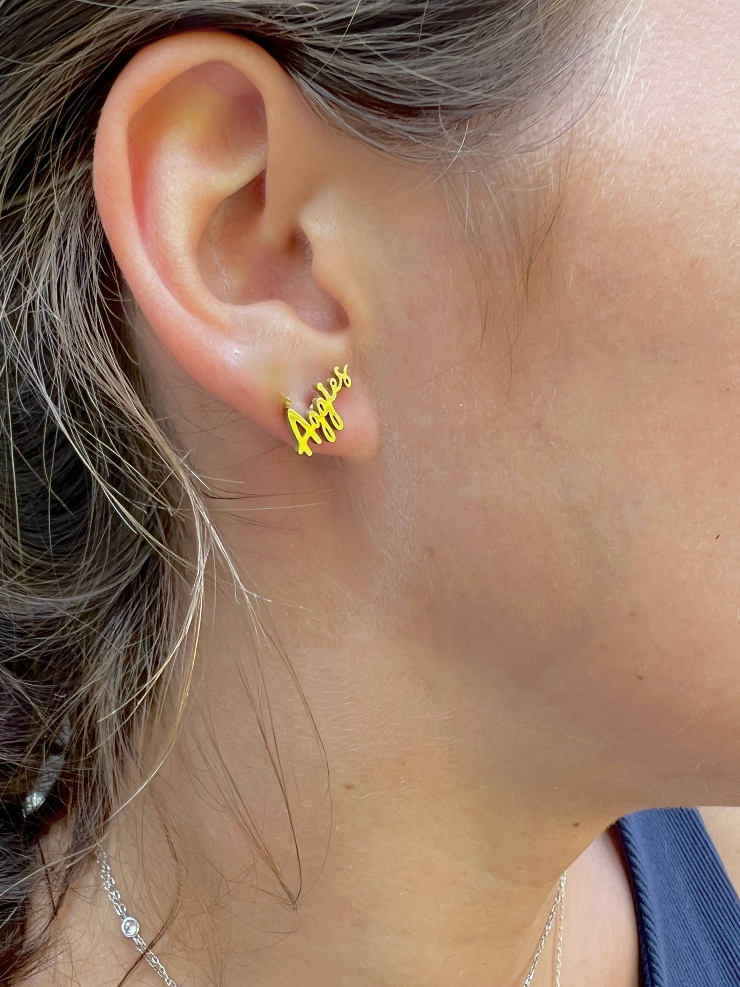 Steele Sloan Designs Texas A&M Aggies Gameday Stud Earrings - Hypoallergenic