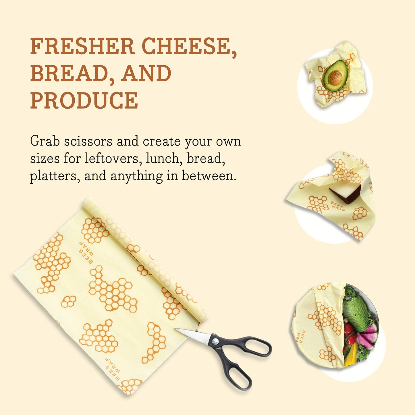 Bee's Wrap® Cut-to-Size Roll - Bees & Bears