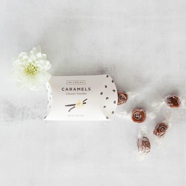 McCrea's Candies Caramels Pillow Box - Classic Vanilla, Case of 6