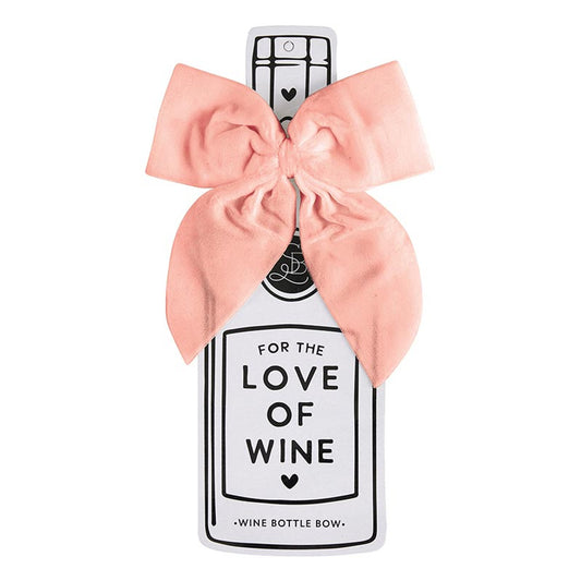 Santa Barbara Velvet Wine Bottle Bow