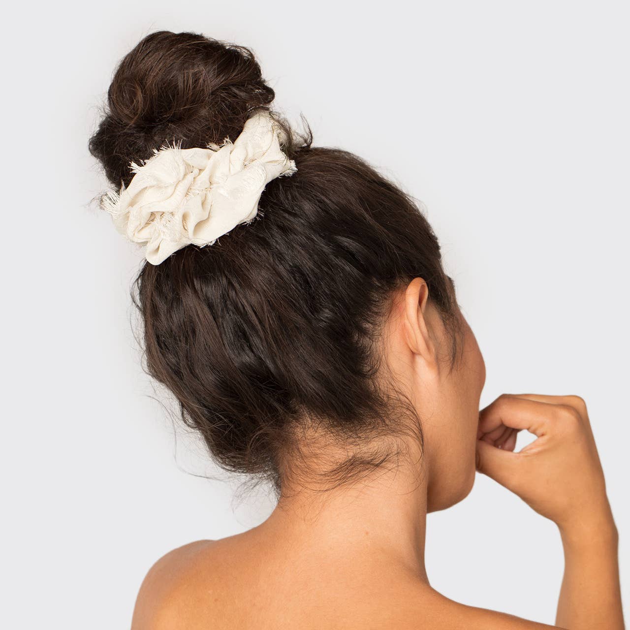 Kitsch Brunch Scrunchie - Frayed Linen