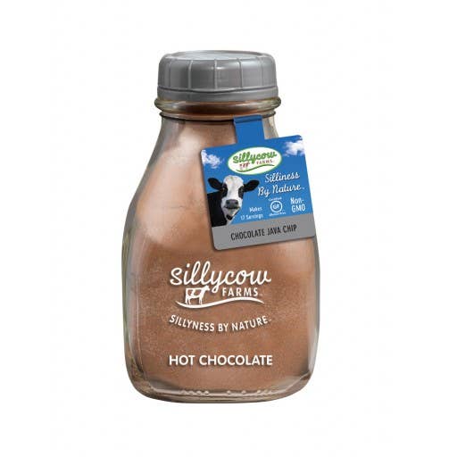 Sillycow Chocolate Java Chip Hot Cocoa Mix 16.9 oz. Glass Bottle