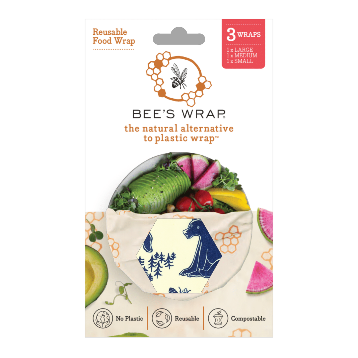 Bee’s Wrap® Assorted 3 Pack - Bees & Bears