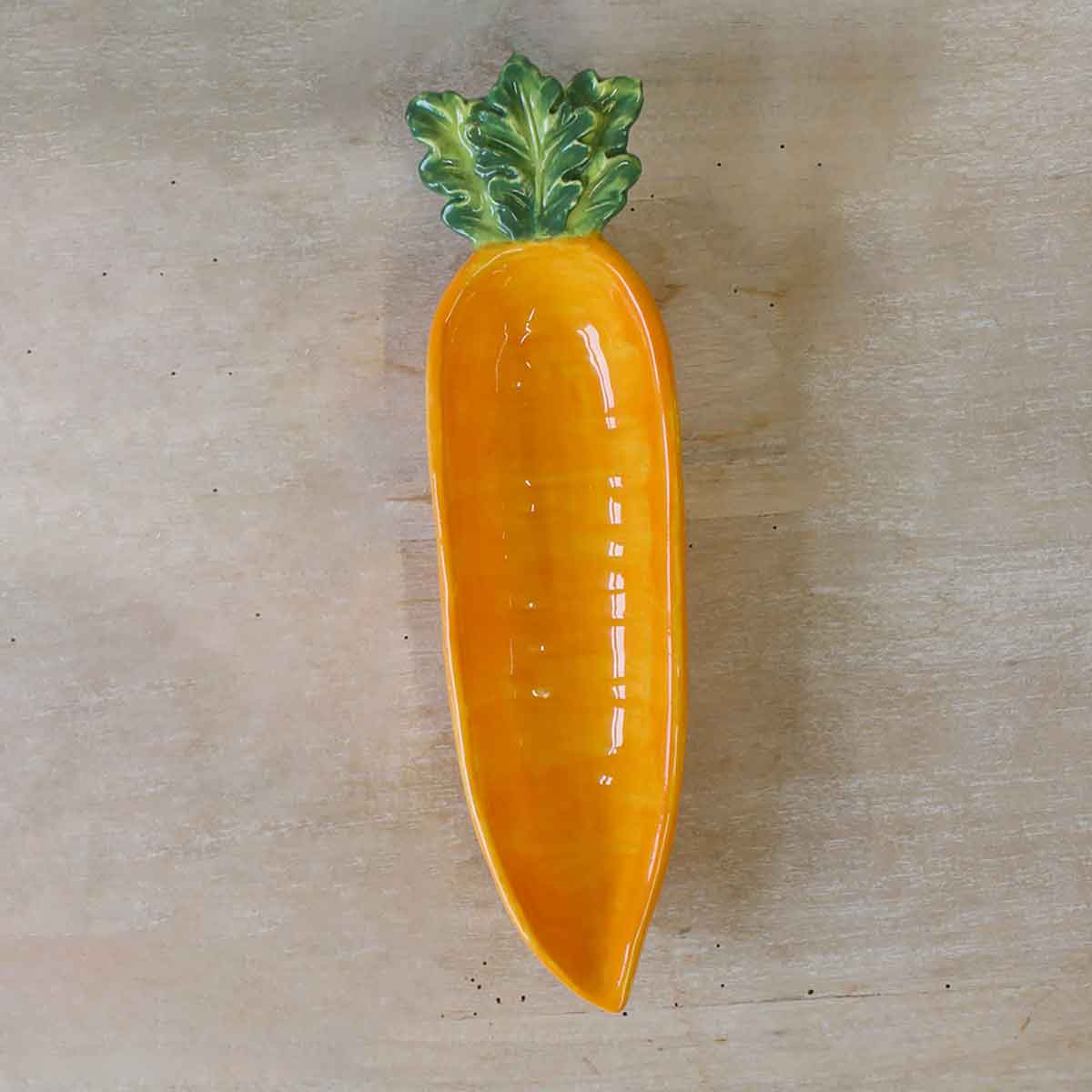 Royal Standard Springfield Carrot Tidbit Bowl (Orange/Green 8.5x2.25)