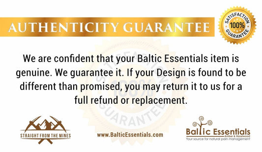 Baltic Essentials Polished Honey Baltic Amber Bracelet for Baby, Infant, Toddler, Big Kid, Child