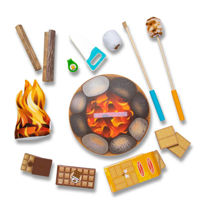 Melissa & Doug Let's Explore Campfire S'mores Play Set
