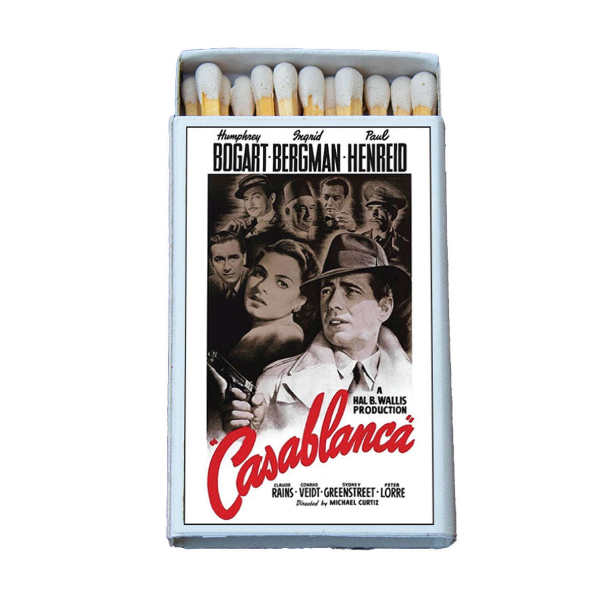 Matches • Classic Movie Poster/Casablanca• Home Decor for Candles