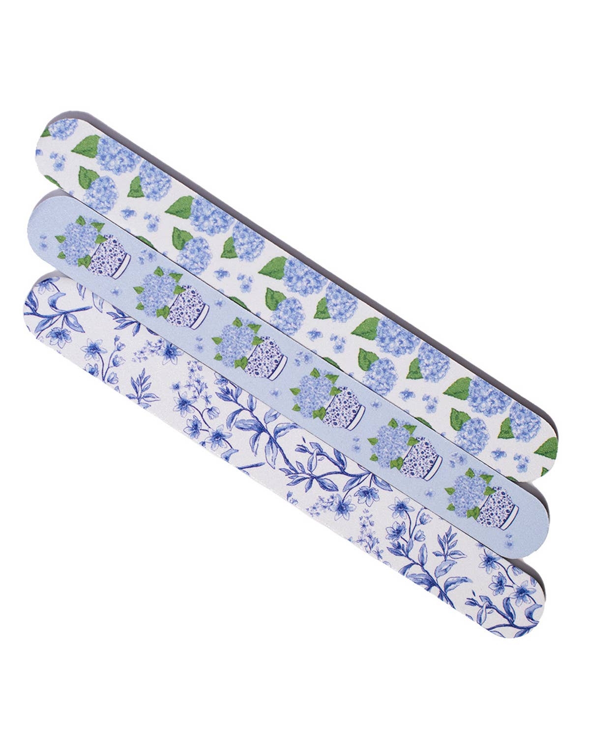 Royal Standard Hydrangea Nail Files Blue/White 7x1x.16 Set of 3
