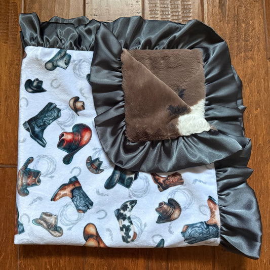 Cuddle Couture "The Okay Corral" Minky Blanket