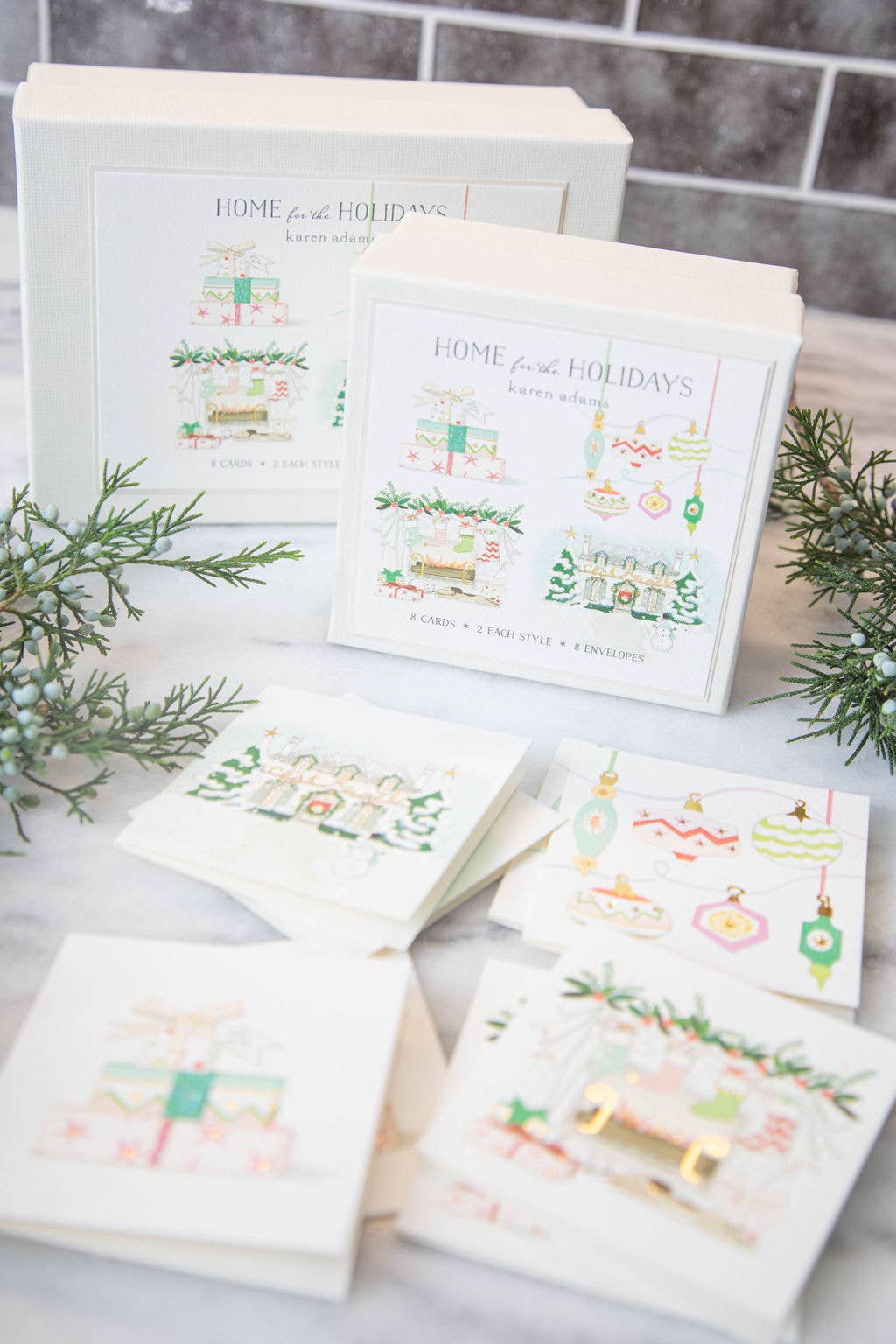 Karen Adams Home for the Holidays Gift Enclosure Box