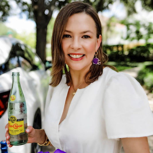 Canvas Style Game Day Football Helmet Enamel Earrings