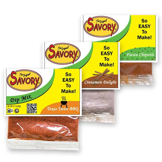 Savory Dip Mixes - Ready-to-Mix Savory Dip Collection (0.7 oz Single Packets)
