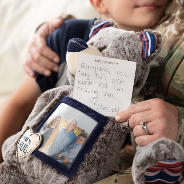Demdaco's Here to Hug Bear - Military