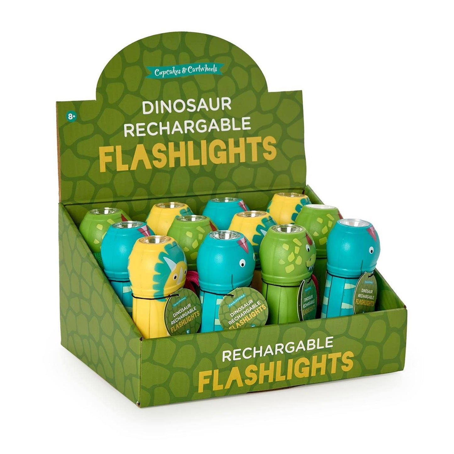 Cupcakes & Cartwheels Dino Lights Rechargeable Flashlight