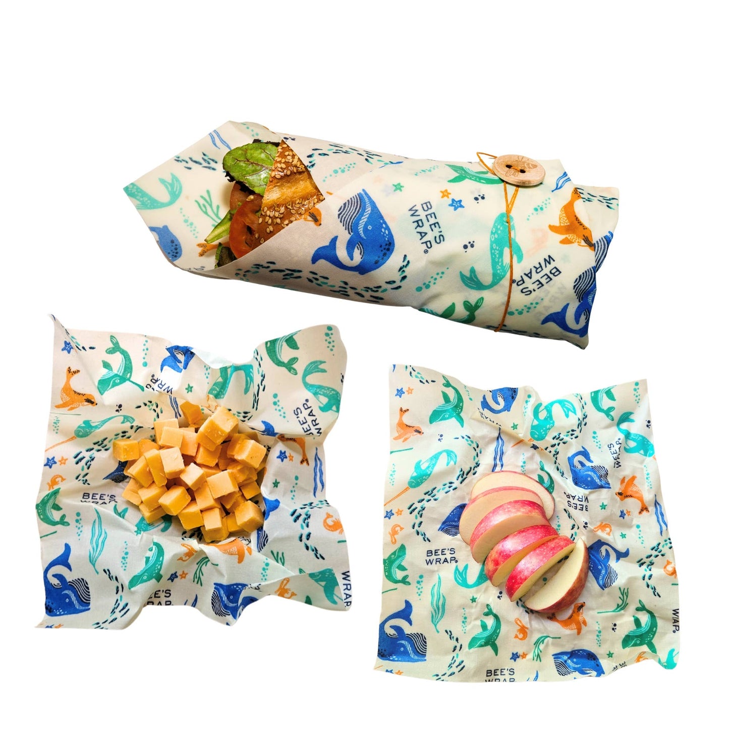 Bee’s Wrap® Lunch 3 Pack - Under The Sea Print
