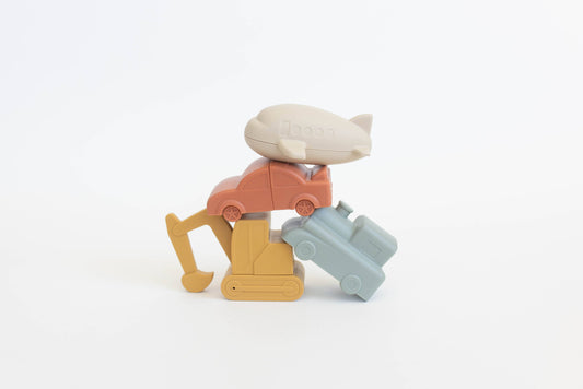 Brooklyn Neutral Vehicle Bath Toy Set