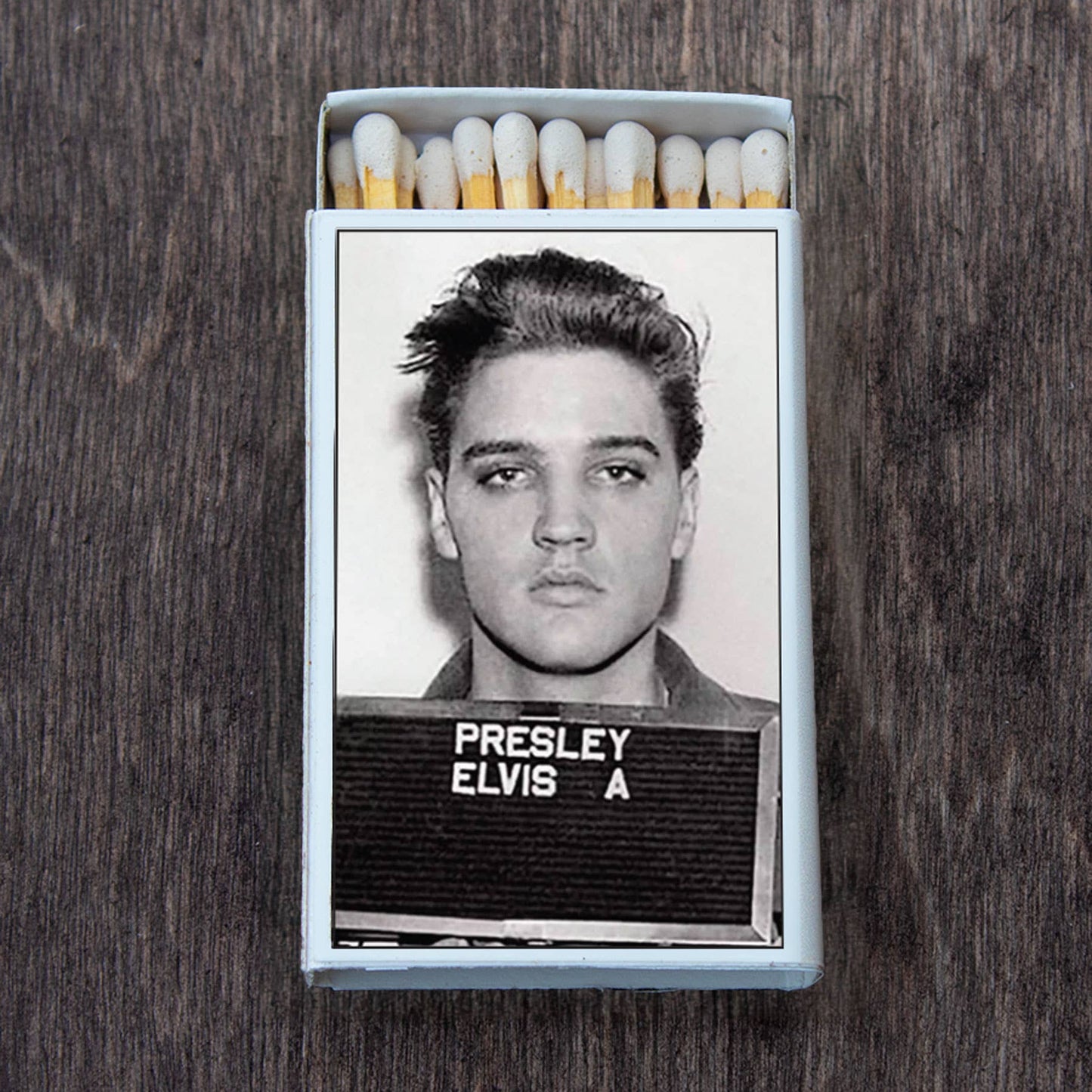Matches • Celebrity Mug Shot/ Elvis • Home Decor for Candles
