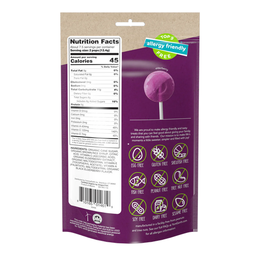 YUMEARTH Organic Ultimate Elderberry Lollipops