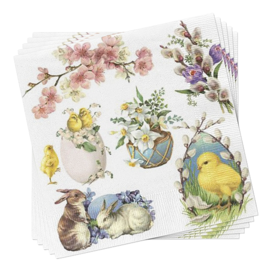 Easter Decoupage Paper Lunch Napkins