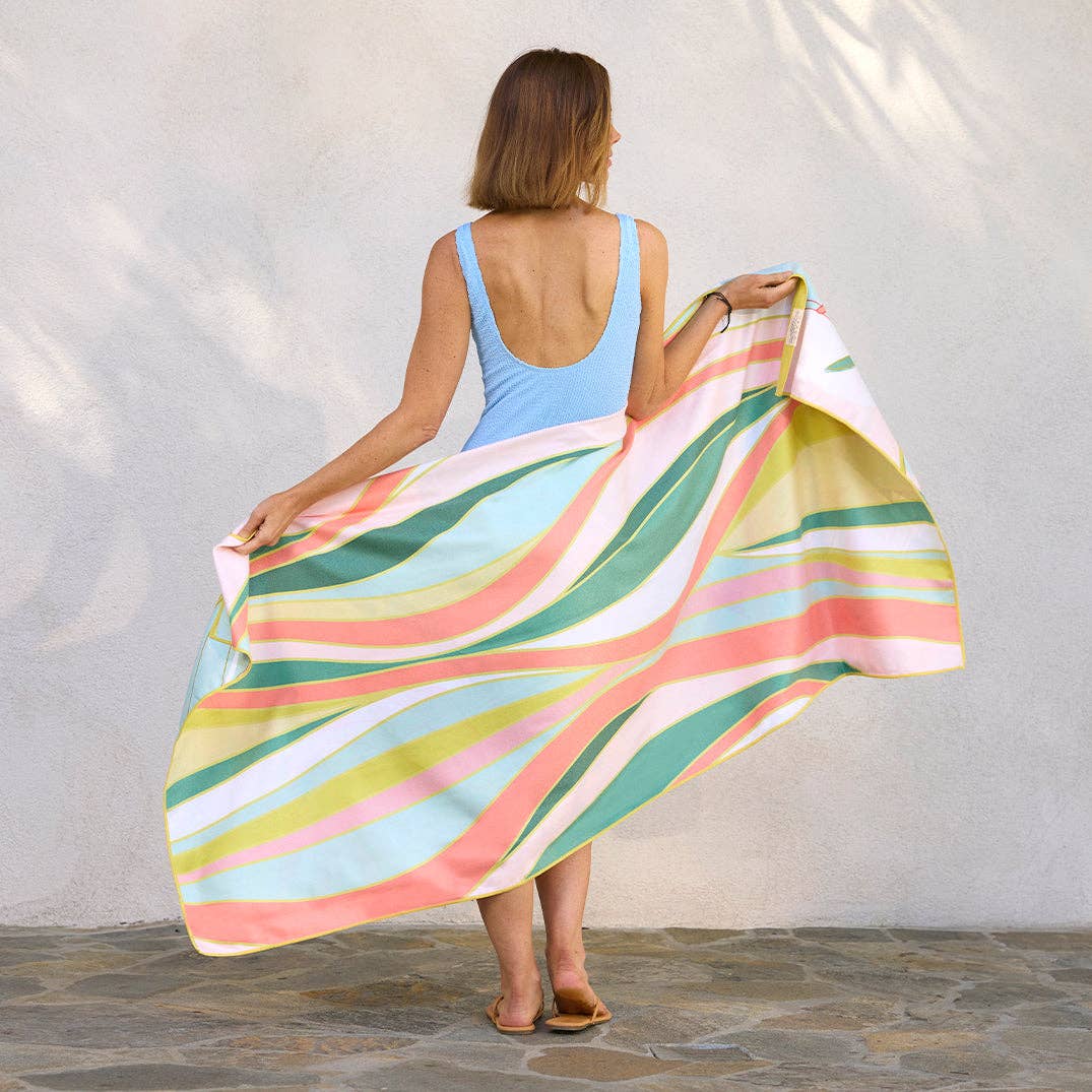 Werkshoppe's Exotic Leaves Microfiber Beach and Pool Towel