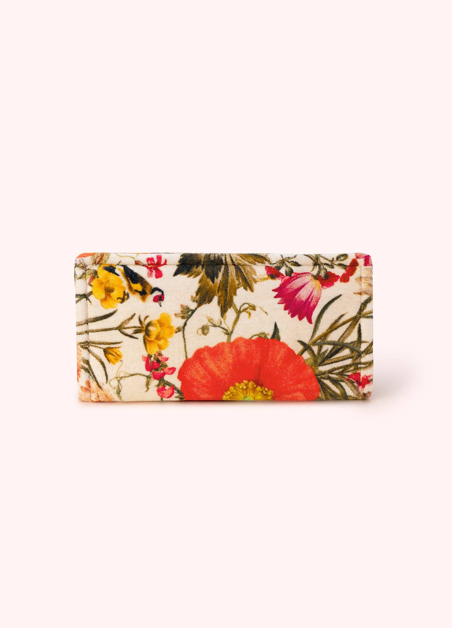 Velvet Sunglasses Pouch - Fine Flora, Cream, by Powder Designs