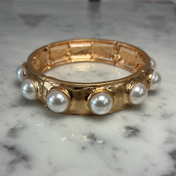 Palermo Pearl Stretch Bangle